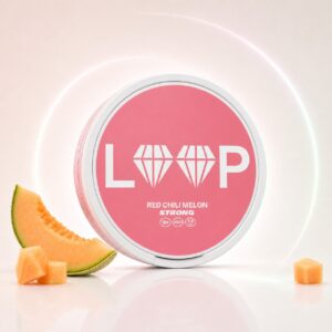 Loop Red Chili Melon 9.4mg Nicotine Pouches — 9.4mg nicotine per pouch, slim format, 22 pouches