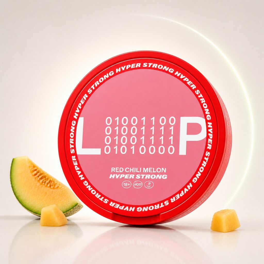 Loop Red Chili Melon 15.6mg Nicotine Pouches — 15.6mg nicotine per pouch, slim format, 20 pouches