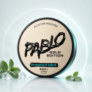 Pablo Frosted Mint 17mg Nicotine Pouches — 17mg nicotine per pouch, slim format, 20 pouches
