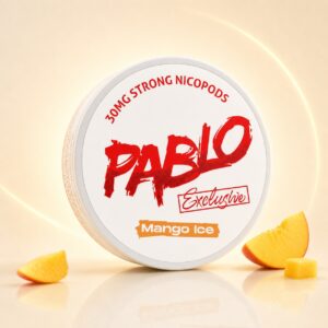 Pablo Mango Ice 30mg Nicotine Pouches — 30mg nicotine per pouch, slim format, 20 pouches