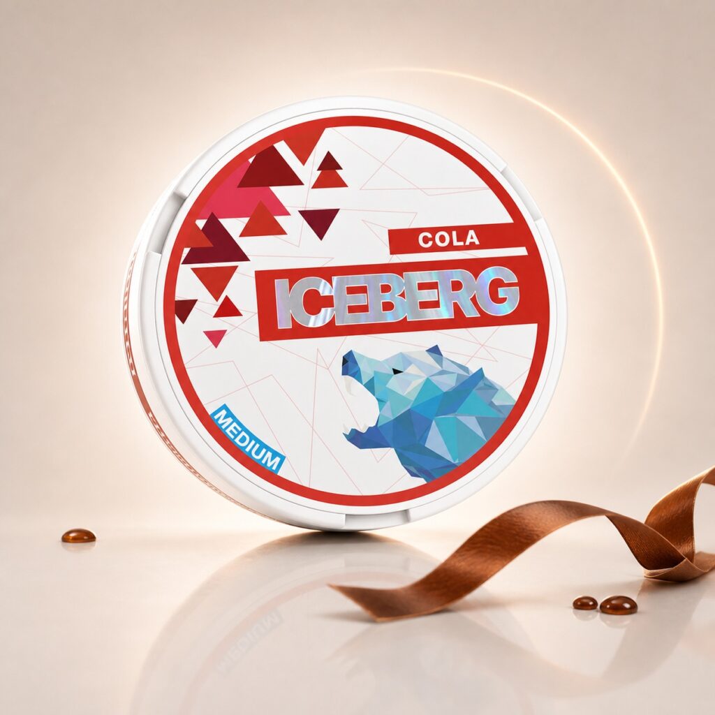 Iceberg Cola 12mg Nicotine Pouches — 12mg nicotine per pouch, slim format, 20 pouches