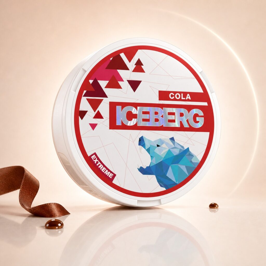 Iceberg Cola 35mg Nicotine Pouches — 35mg nicotine per pouch, slim format, 20 pouches