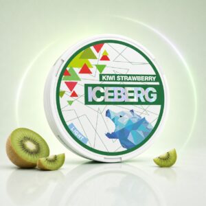 Iceberg Kiwi Strawberry 6mg Nicotine Pouches — 6mg nicotine per pouch, slim format, 20 pouches