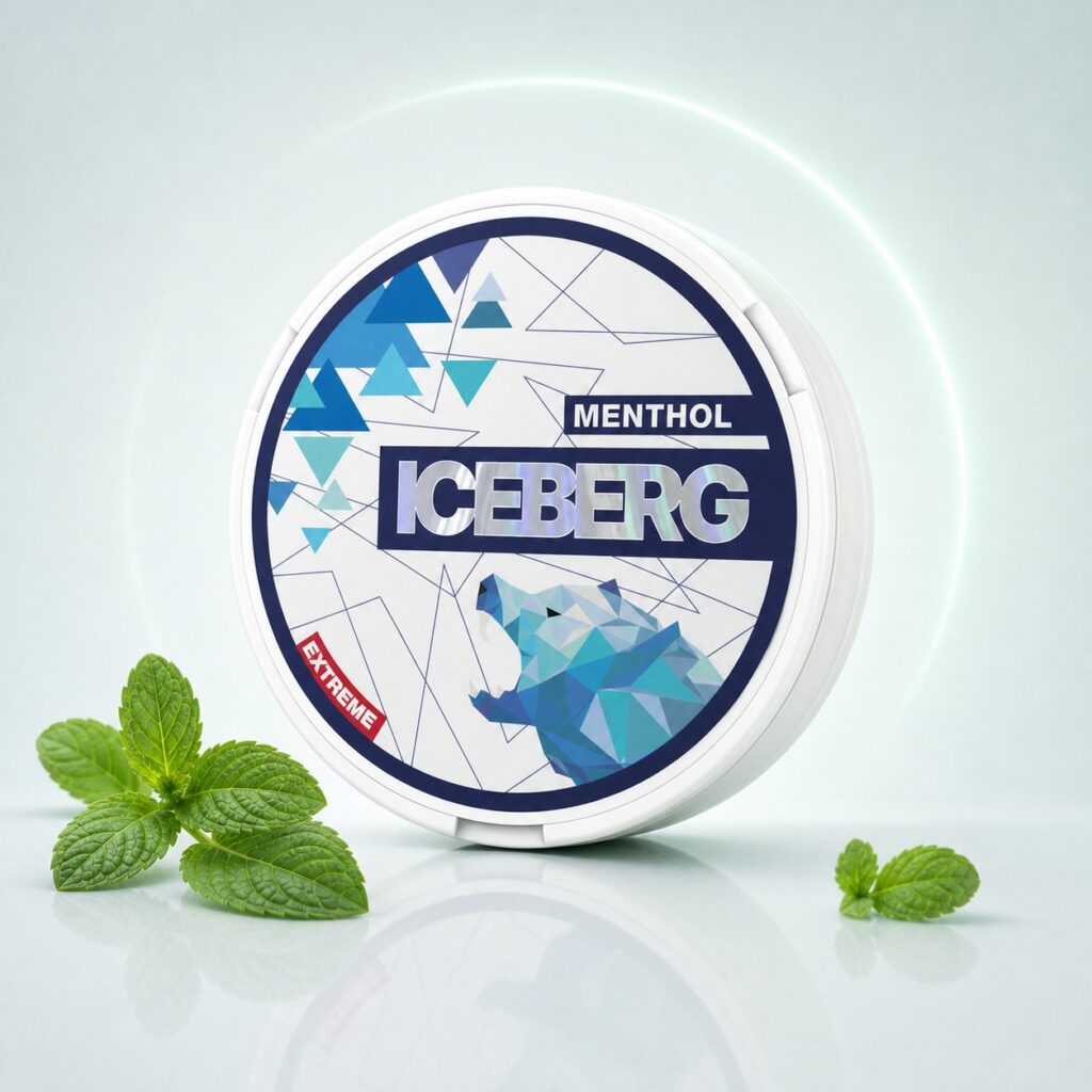 Iceberg Menthol 35mg Nicotine Pouches — 35mg nicotine per pouch, slim format, 20 pouches