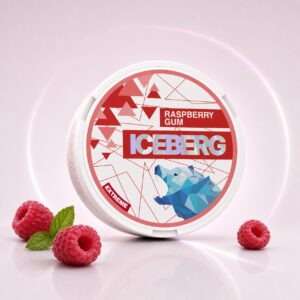 Iceberg Raspberry Gum 35mg Nicotine Pouches — 35mg nicotine per pouch, slim format, 20 pouches