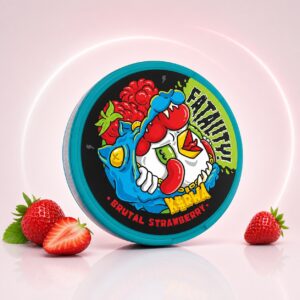 Kurwa Brutal Strawberry 36mg Nicotine Pouches — 36mg nicotine per pouch, slim format, 20 pouches