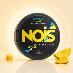Nois Extreme Mango 25mg Nicotine Pouches — 25mg nicotine per pouch, slim format, 27 pouches