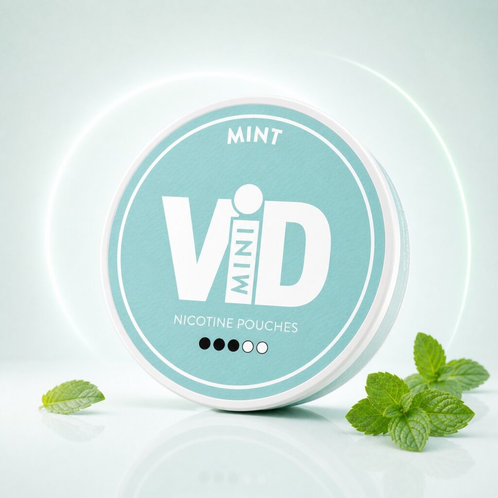 ViD Mint 4.8mg Nicotine Pouches — 4.8mg nicotine per pouch, mini format, 20 pouches