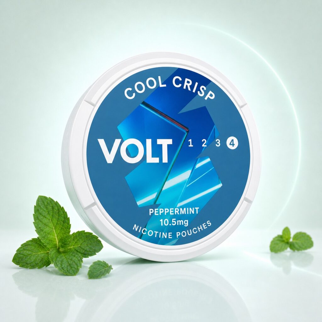 Volt Cool Crisp 10.5mg Nicotine Pouches — 10.5mg nicotine per pouch, slim format, 21 pouches