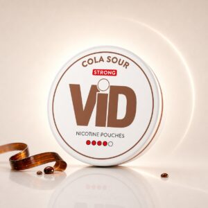 ViD Cola Sour 8mg Nicotine Pouches — 8mg nicotine per pouch, slim format, 20 pouches