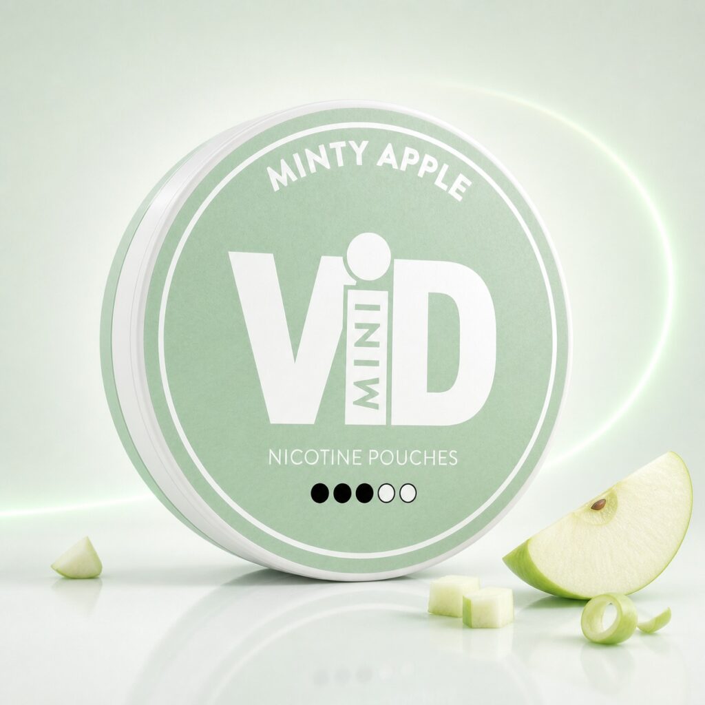 ViD Minty Apple 4.8mg Nicotine Pouches — 4.8mg nicotine per pouch, mini format, 20 pouches