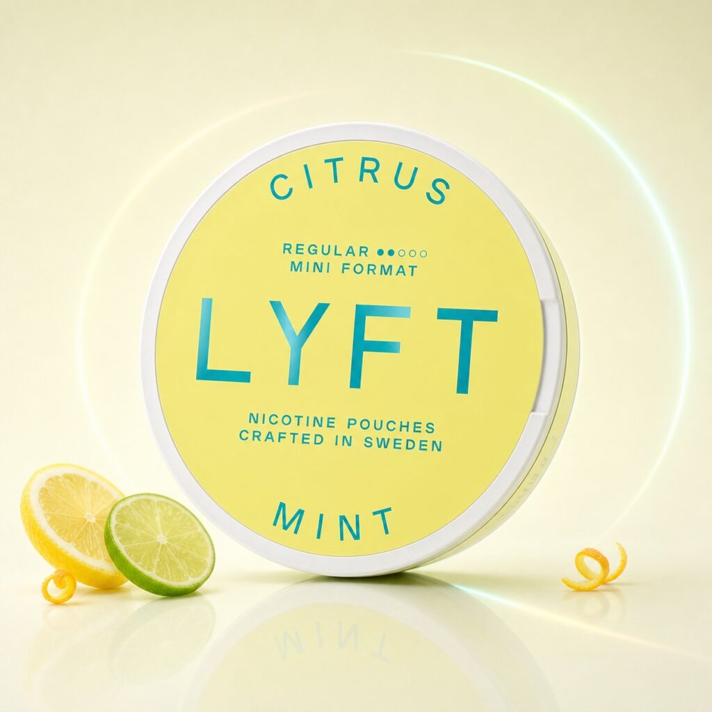 Lyft Citrus Mint 6mg Nicotine Pouches — 6mg nicotine per pouch, mini format, 24 pouches