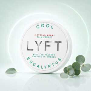 Lyft Cool Eucalyptus 10.9mg Nicotine Pouches — 10.9mg nicotine per pouch, slim format, 24 pouches