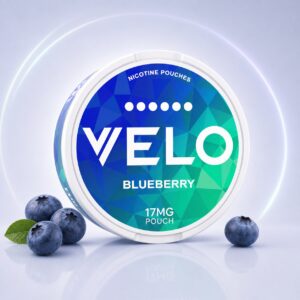 Velo Icy Berries 17mg Nicotine Pouches — 17mg nicotine per pouch, slim format, 20 pouches