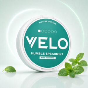 Velo Humble Spearmint 4mg Nicotine Pouches — 4mg nicotine per pouch, mini format, 20 pouches