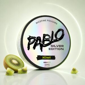 Pablo Kiwi 10mg Nicotine Pouches — 10mg nicotine per pouch, slim format, 20 pouches