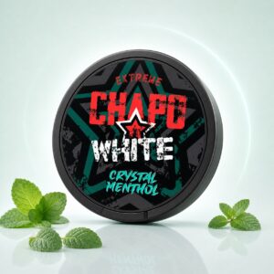 Chapo Crystal Menthol 3.9mg Nicotine Pouches — 3.9mg nicotine per pouch, slim format, 30 pouches