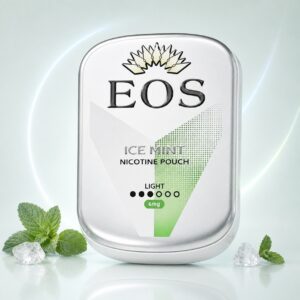 Eos Ice Mint 6mg Nicotine Pouches — 6mg nicotine per pouch, slim format, 20 pouches