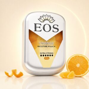 Eos Orange 20mg Nicotine Pouches — 20mg nicotine per pouch, slim format, 20 pouches