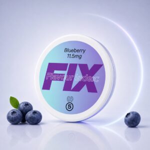 Fix Blueberry Ice 11.5mg Nicotine Pouches — 11.5mg nicotine per pouch, slim format, 20 pouches