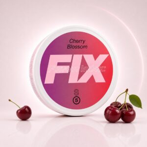 Fix Cherry Blossom 11.5mg Nicotine Pouches — 11.5mg nicotine per pouch, slim format, 20 pouches