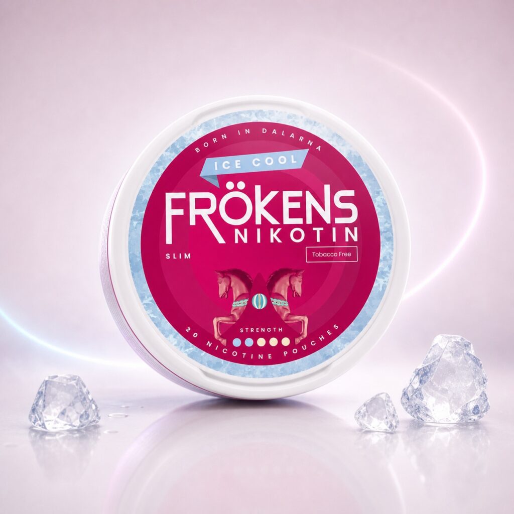 Frokens Ice Cool 3mg Nicotine Pouches — 3mg nicotine per pouch, slim format, 20 pouches