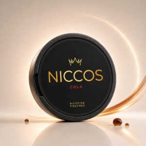 Niccos Cola 16mg Nicotine Pouches — 16mg nicotine per pouch, slim format, 20 pouches