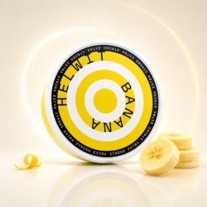 Helwit Banana 7.5mg Nicotine Pouches — 7.5mg nicotine per pouch, slim format, 20 pouches