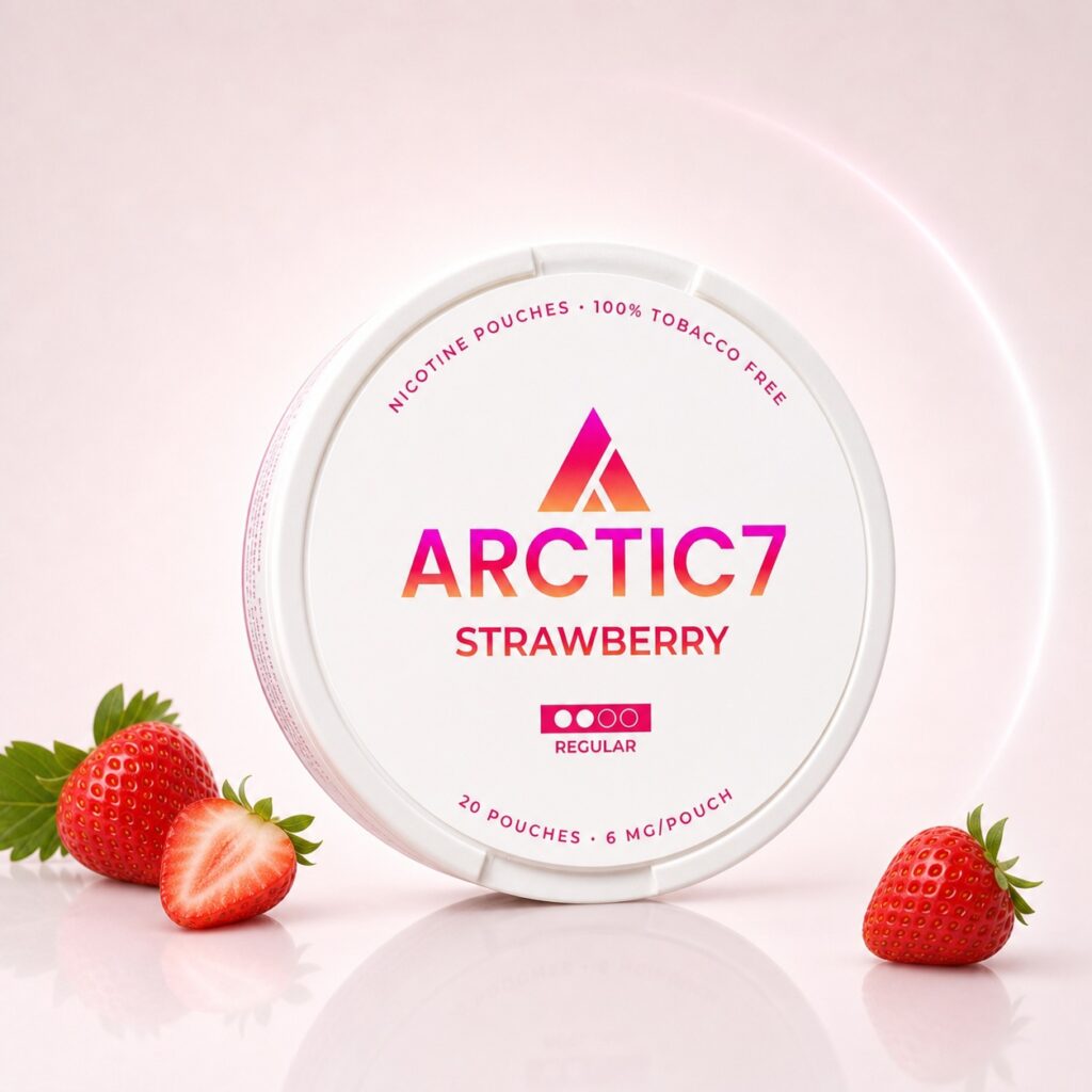 Arctic7 Wild Berry 6mg Nicotine Pouches — 6mg nicotine per pouch, slim format, 20 pouches