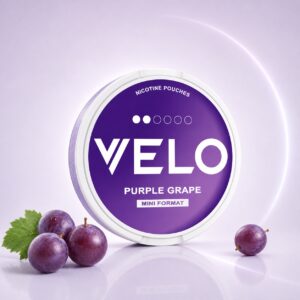 Velo Purple Grape 6mg Nicotine Pouches — 6mg nicotine per pouch, mini format, 20 pouches