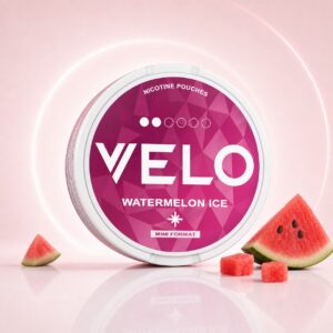 Velo Watermelon Ice 6mg Nicotine Pouches — 6mg nicotine per pouch, mini format, 15 pouches