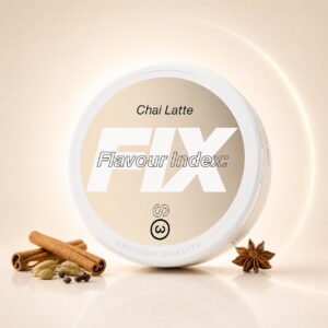Fix Chai Latte 8.4mg Nicotine Pouches — 8.4mg nicotine per pouch, slim format, 20 pouches