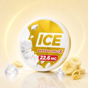 Ice Banana Chilli 22.6mg Nicotine Pouches — 22.6mg nicotine per pouch, slim format, 20 pouches