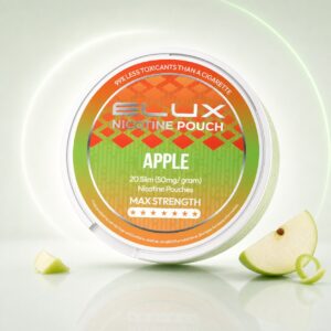 ELUX Apple 30mg Nicotine Pouches — 30mg nicotine per pouch, slim format, 20 pouches