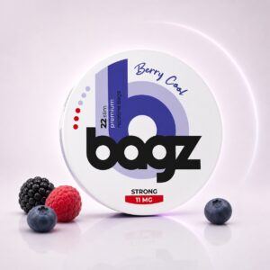 BAGZ Berry Cool 11mg Nicotine Pouches — 11mg nicotine per pouch, slim format, 22 pouches
