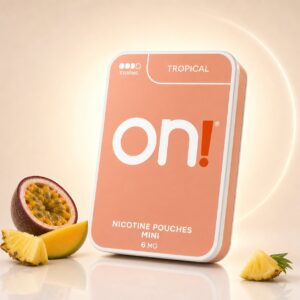 On! Island Twist 6mg Nicotine Pouches — 6mg nicotine per pouch, mini format, 20 pouches