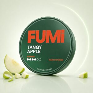 FUMi Tangy Apple 8mg Nicotine Pouches — 8mg nicotine per pouch, slim format, 20 pouches
