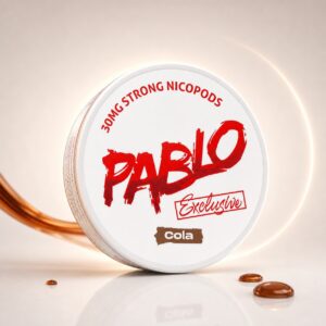 Pablo Cola 30mg Nicotine Pouches — 30mg nicotine per pouch, slim format, 20 pouches