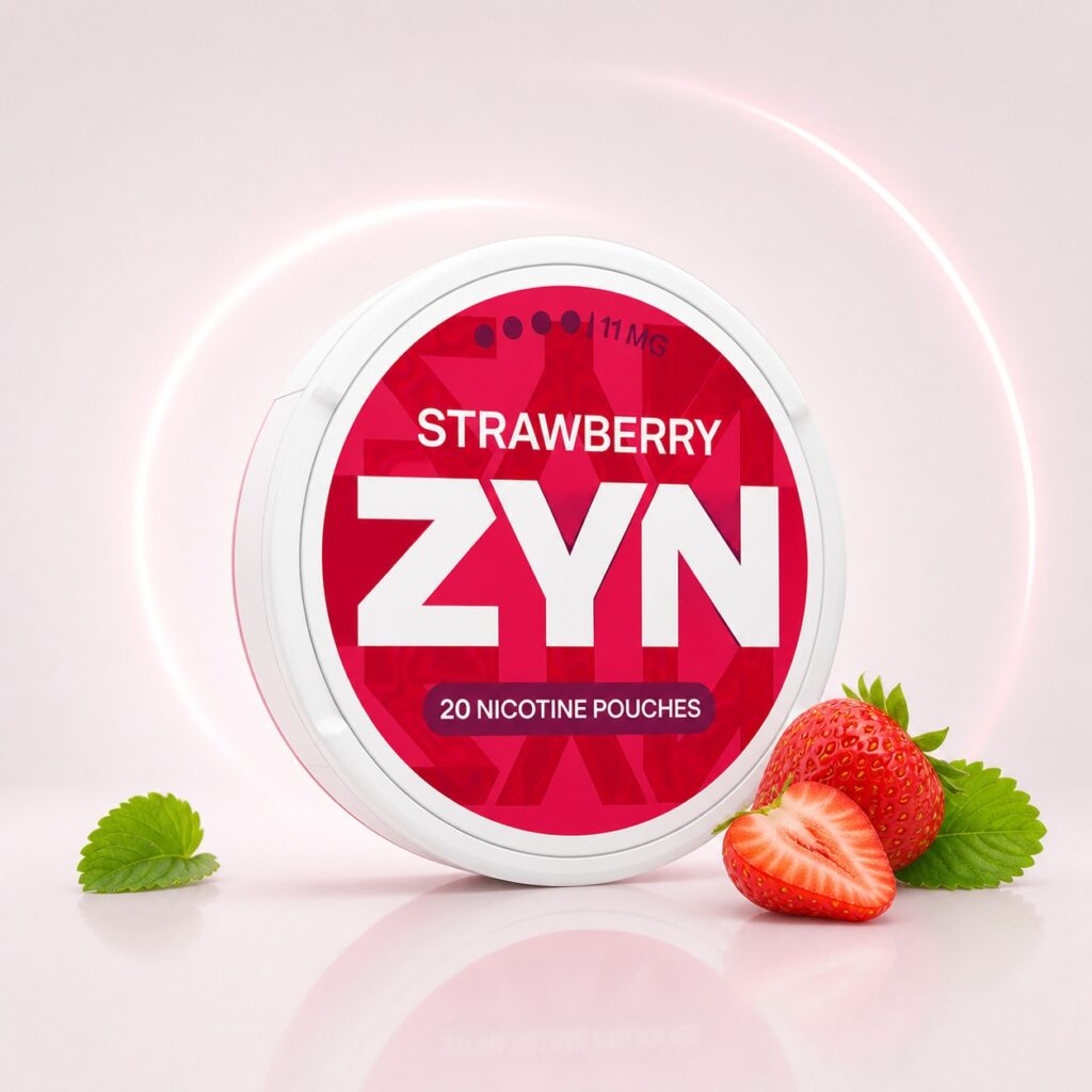 ZYN Red Berry Fizz 11mg Nicotine Pouches — 11mg nicotine per pouch, slim format, 21 pouches
