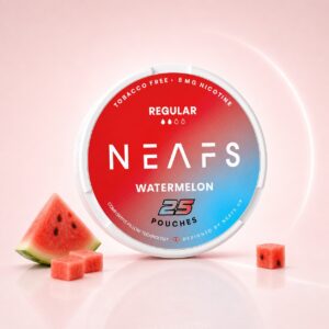 Neafs Lush Ice 8mg Nicotine Pouches — 8mg nicotine per pouch, slim format, 25 pouches