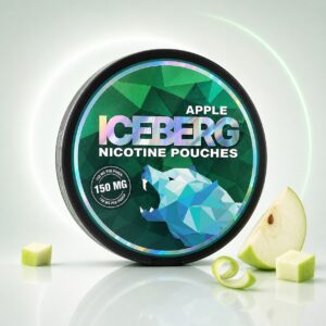 Iceberg Emerald 150mg Nicotine Pouches — 150mg nicotine per pouch, slim format, 20 pouches