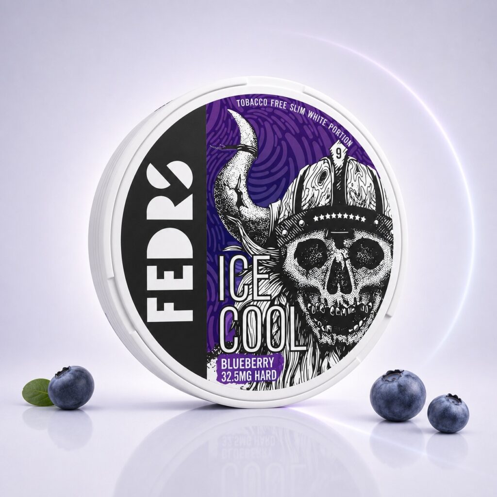 FEDRS Evilberry Hard 32.5mg Nicotine Pouches — 32.5mg nicotine per pouch, slim format, 20 pouches