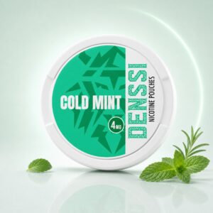 Denssi Cold Mint 4mg Nicotine Pouches — 4mg nicotine per pouch, slim format, 20 pouches