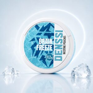 Denssi Brain Freeze 11.2mg Nicotine Pouches — 11.2mg nicotine per pouch, slim format, 20 pouches
