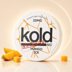 koldnic Mango Ice 33mg Nicotine Pouches — 33mg nicotine per pouch, slim format, 20 pouches
