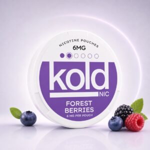 koldnic Berry Chill 6mg Nicotine Pouches — 6mg nicotine per pouch, slim format, 20 pouches