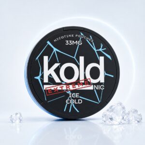 koldnic Ice Cold 33mg Nicotine Pouches — 33mg nicotine per pouch, slim format, 20 pouches