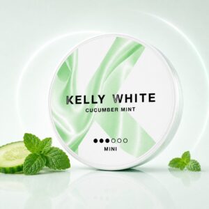 Kelly White Cucumber Mint Mini 5mg — 5mg nicotine per pouch, mini format, 20 pouches