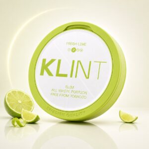 Klint Fresh Lime 5.6mg Nicotine Pouches — 5.6mg nicotine per pouch, slim format, 20 pouches
