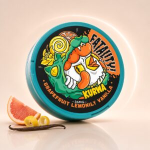 Kurwa Grapefruit Lemonily Vanilla 36mg Nicotine Pouches — 36mg nicotine per pouch, slim format, 20 pouches